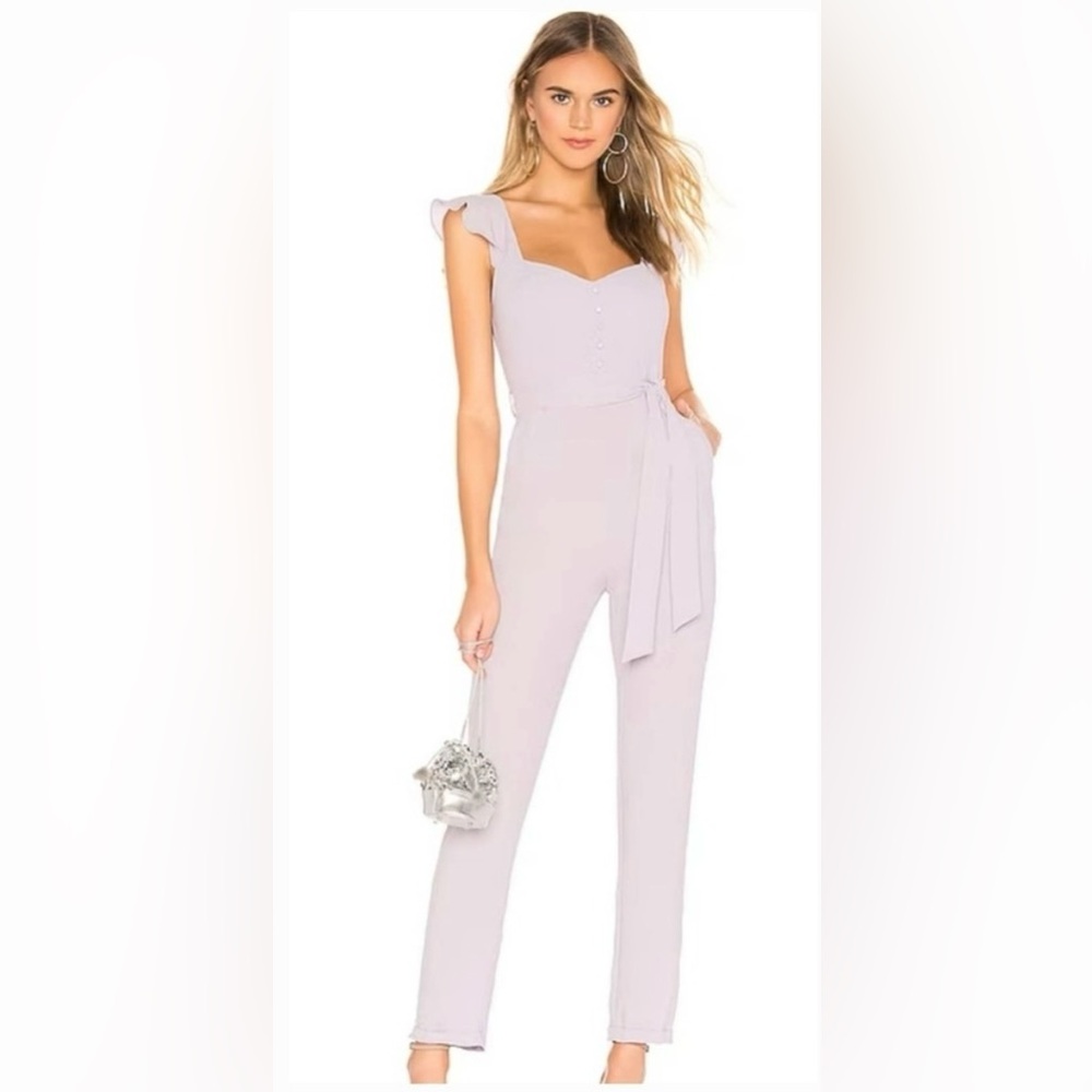 Gloria Flutter Jumpsuit in Lavender